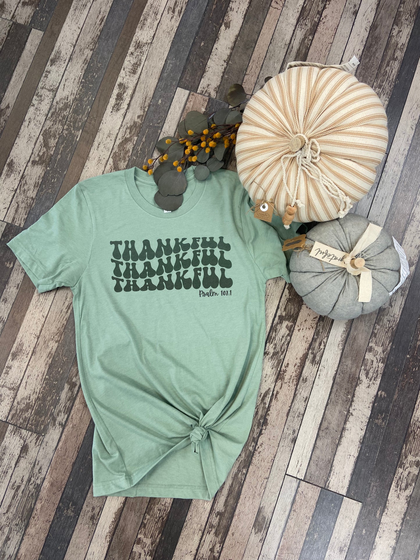 Green Thankful Tee